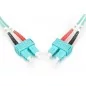 Kabel krosowy (patch cord) światłowodowy SC/SC, dplx, MM 50/125, OM3, LSOH, 2m, turkusowy DK-2522-02/3