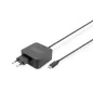Ładowarka sieciowa zasilacz 1x USB-C PD 3.0 max. 65W zintegrowany kabel 1,2m czarna DA-10071