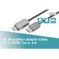 Kabel adapter PREMIUM DisplayPort - HDMI 8K 60Hz DP/HDMI M/M 1m DB-340305-010-S