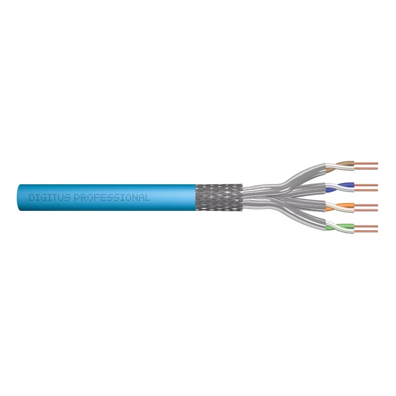 Kabel instalacyjny DIGITUS kat.6A, S/FTP, Eca, AWG 23/1, LSOH, 50m, niebieski DK-1641-A-VH-05