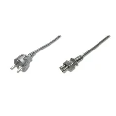 Kabel połączeniowy zasilający Typ Schuko prosty/IEC C5 M/Ż czarny 0,75m AK-440115-008-S Assmann