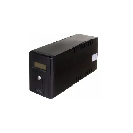 Zasilacz awaryjny UPS Line-Ineractive LED, 600VA/360W, 1x12V/7Ah, AVR, 2xSCHUKO, USB, RJ11 DN-170063-LCD