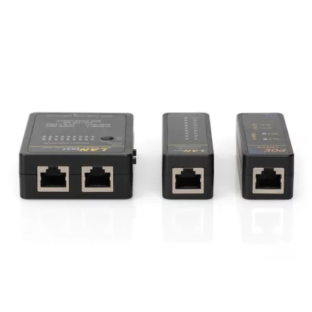 Tester kabli sieciowych i komunikacyjnych (RJ45, RJ12, RJ11, BNC) Auto-Scan z PoE DN-14001-1