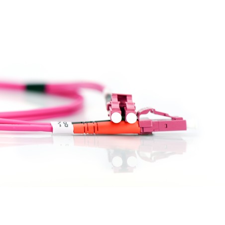 Kabel krosowy (patch cord) światłowodowy LC/LC, dplx, MM 50/125, OM4, LSOH, 7m, fioletowy DK-2533-07-4