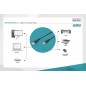 Kabel połączeniowy USB 2.0 HighSpeed Typ USB A/USB B M/M czarny 3m AK-300102-030-S Assmann