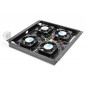 Panel wentylacyjny 19'' 4 x wentylator, termostat, czarny DN-19 FAN-4-B-N Panel wentylacyjny 19'' 4 x wentylator, termostat, czarny DN-19 FAN-4-B-N