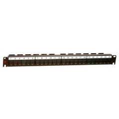 Patch panel pusty 19" 24x  snap-in 1U czarny LANmark N521.661BK Nexans