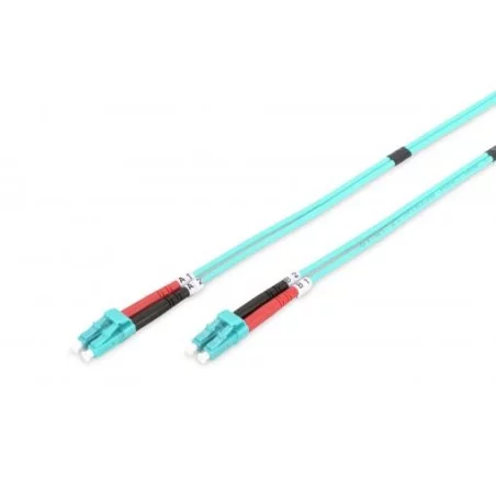 Kabel krosowy (patch cord) światłowodowy LC/LC, dplx, MM 50/125, OM3, LSOH, 3m, turkusowy DK-2533-03/3