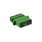 Adapter światłowodowy SC APC/SC APC, duplex, jednomodowy OS2, ceramiczna ferrula, zielony,DN-96003-1APC