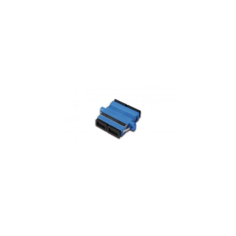 Adapter światłowodowy SC/SC, duplex, jednomodowy OS2, ceramiczna ferrula, niebieski DN-96003-1