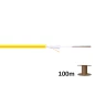 Kabel światłowodowy uniwersalny  SM 4 włókna 9/125 OS2 G652D, Dca, LSOH, 1500N, żółty DK-B3904-SC-Y     Szpula 100m