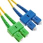 Kabel krosowy (patch cord) światłowodowy SC APC/SC, dplx, SM 9/125, OS2, LSOH, 2m, żółty DK-292SCA2SC-02