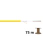 Kabel światłowodowy uniwersalny SM 24 włókna (2x12) 9/125 OS2 G652D, Dca, LSOH, 1500N, żółty DK-B3924-O-SC Szpula 75m