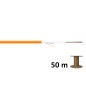 Kabel światłowodowy uniwersalny MM 8 włókien OM2 50/125, Dca, LSOH, 1500N, pomarańczowy, A/I-DQ(ZN)BH DK-35081-U/OR Szpula 50m