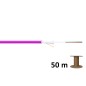 Kabel światłowodowy uniwersalny MM 12 włókien OM4 50/125, Dca, LSOH, 1500N, fioletowy, A/I-DQ(ZN)BH DK-35121-U/4-VI Szpula 50m