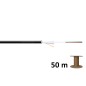 Kabel światłowodowy zewnętrzny  SM 24 włókna (2x12) 9/125 OS2 G652D, Fca PE, 1500N, czarny DK-B3924-O-SC-2 Szpula 50m