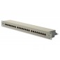 Panel krosowy 19'' 24x RJ45, LSA poziom, kat.5e, ekranowany, 1U, szary, prowadnica kabli DN-91524S