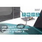 Kabel USB C/HDMI M/M czarny 5m USB 3.1 SuperSpeed+ 4K 60Hz AK-300330-050-S
