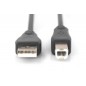 Kabel połączeniowy USB 2.0 HighSpeed Typ USB A/USB B M/M czarny 5m AK-300105-050-S Assmann