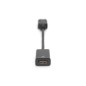 Kabel DP/HDMI z zatrzaskiem aktywny czarny 0,2m Displayport 4K 60Hz UHD AK-340415-002-S