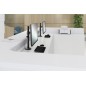 Uchwyt biurkowy kolumnowy pojedynczy (zacisk) 1xLCD max. 32"max. 8kg uchylno-obrotowy DA-90397