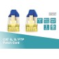 Kabel krosowy (patch cord) RJ45-RJ45, kat.6A, S/FTP, AWG 26/7, LSOH, 0.25m, niebieski DK-1644-A-0025/B