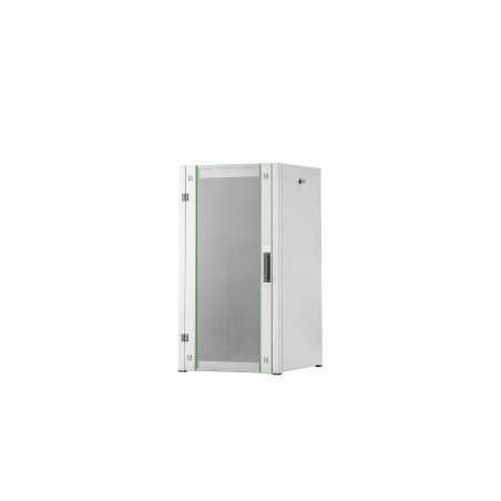 Szafa sieciowa stojąca Hyper Pro 19" 22U rack 600x600, drzwi przód szyba, szary, 1000kg DN-51000