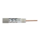 Kabel koncentryczny RG-6, 75 Ohm, ekran (2x folia +oplot 77%), Eca, PVC, 100m, biały DK-RG6-1