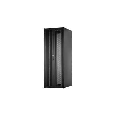 Szafa sieciowa stojąca Hyper Pro 19" 47U rack 800x1000, drzwi przód perforacja, czarny, 1000kg  DN-51016-P-B