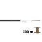 Kabel światłowodowy uniwersalny 8 włókien SM 9/125 G652D, Dca, LSOH, 1500N, czarny, A/I-DQ(ZN)BH szpula DK-39081-U 100m