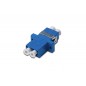 Adapter światłowodowy LC/LC, duplex, jednomodowy OS2, ceramiczna ferrula, niebieski DN-96007-1