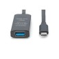 Kabel przedłużający aktywny, USB 3.2 5Gbps, USB-C - USB-A, 5m DA-73110