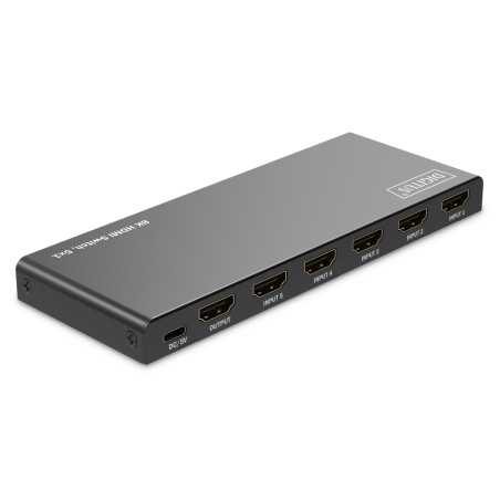 Przełącznik / Switch HDMI 5x1, 8K/60Hz (4:4:4) z HDR, 48 Gbps, HDCP 2.3 DS-55334