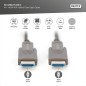 Kabel hybrydowy AOC HDMI 2.0 Premium High Speed Ethernet 4K60Hz UHD HDMI D/A HDMI D/A M/M czarny AK-330127-100-S