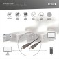 Kabel hybrydowy AOC HDMI 2.0 Premium High Speed Ethernet 4K60Hz UHD HDMI D/A HDMI D/A M/M czarny AK-330127-100-S