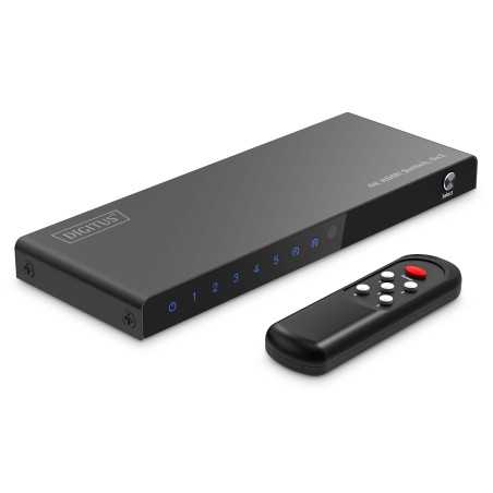 Przełącznik / Switch HDMI 5x1, 4K/60Hz UHD z HDR, 18 Gbps, HDCP 2.2 DS-55332