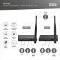 Przedłużacz/Extender splitter DIGITUS HDMI bezprzewodowy 100m 1080p 60Hz FHD 5GHz HDCP 1.3 (zestaw)  DS-55346