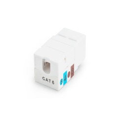 Moduł (gniazdo) keystone RJ45 (8P8C) kat.6, UTP, nieekranowany, narzędziowy, biały DN-93601