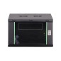 Szafa sieciowa wisząca Dynamic 19" 7U rack 600x450, drzwi szyba, czarny, niezłożona, 60kg DN-37101