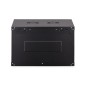 Szafa sieciowa wisząca Dynamic 19" 7U rack 600x450, drzwi szyba, czarny, niezłożona, 60kg DN-37101