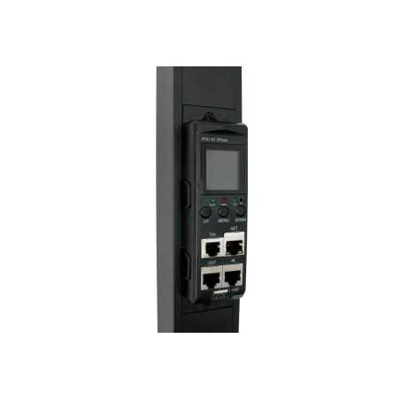 Listwa zasilająca SMART PDU 0U, wtyk IEC 60309 32A/400V, gniazda 24xC13 10A/250V, 6xC19 16A/250V,32A DN-IP2-V5-24C13-6C19