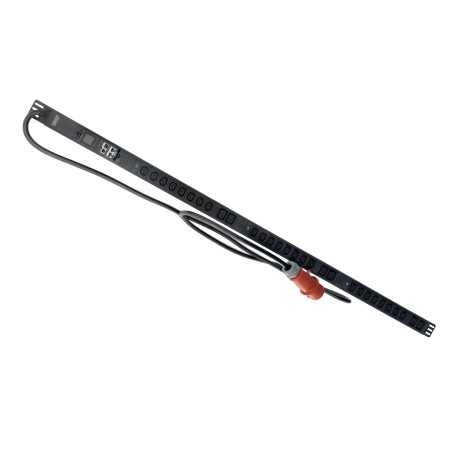 Listwa zasilająca SMART PDU 0U, wtyk IEC 60309 32A/400V, gniazda 24xC13 10A/250V, 6xC19 16A/250V,32A DN-IP2-V5-24C13-6C19