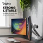 DIGITUS Ramię biurkowe podwójne z zaciskiem i sprężyną mechaniczną 2x LCD max.35" 2x10kg  VESA: 75x75, 100x100 Białe DA-90472