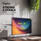 Ramię biurkowe pojedyncze z zaciskiem i sprężyną mechaniczną 1x LCD max. 35" 10kg VESA: 75x75, 100 Białe DA-90470